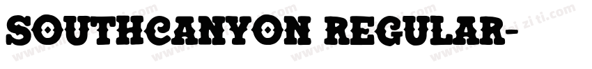 SouthCanyon Regular字体转换